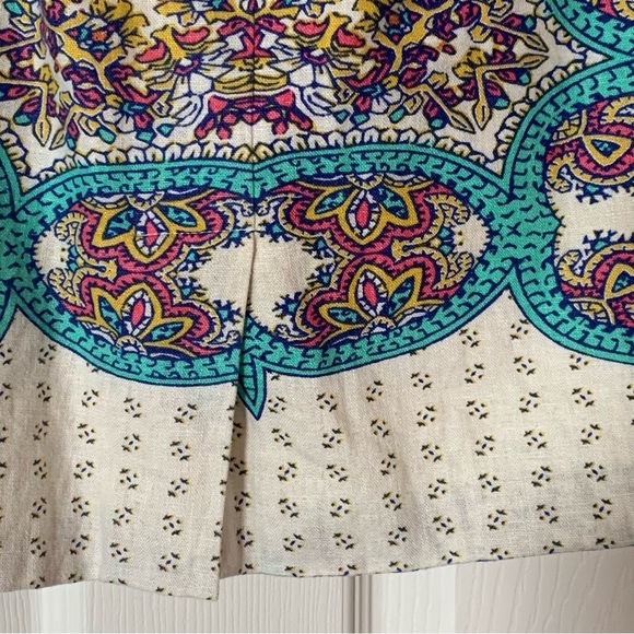 Maeve print linen skirt size 10 - Picture 9 of 10